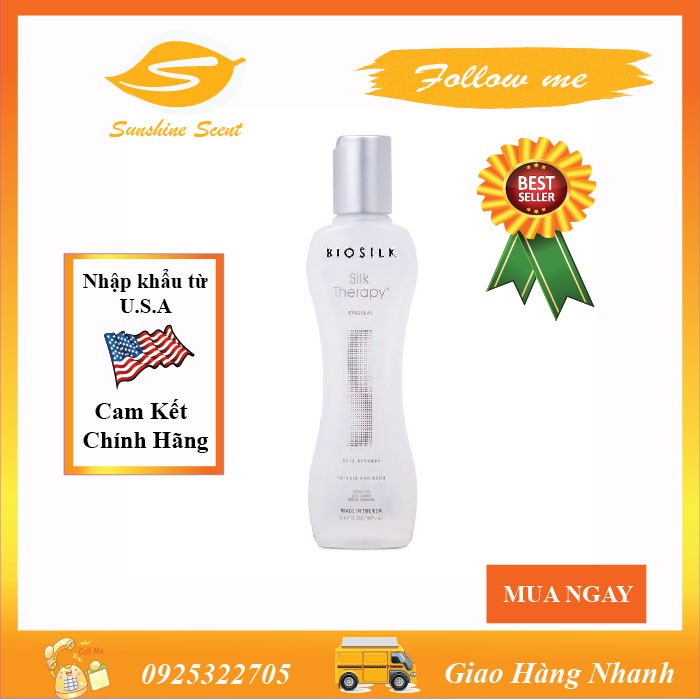 Tinh dầu dưỡng bóng tóc biosilk therapy 167ml