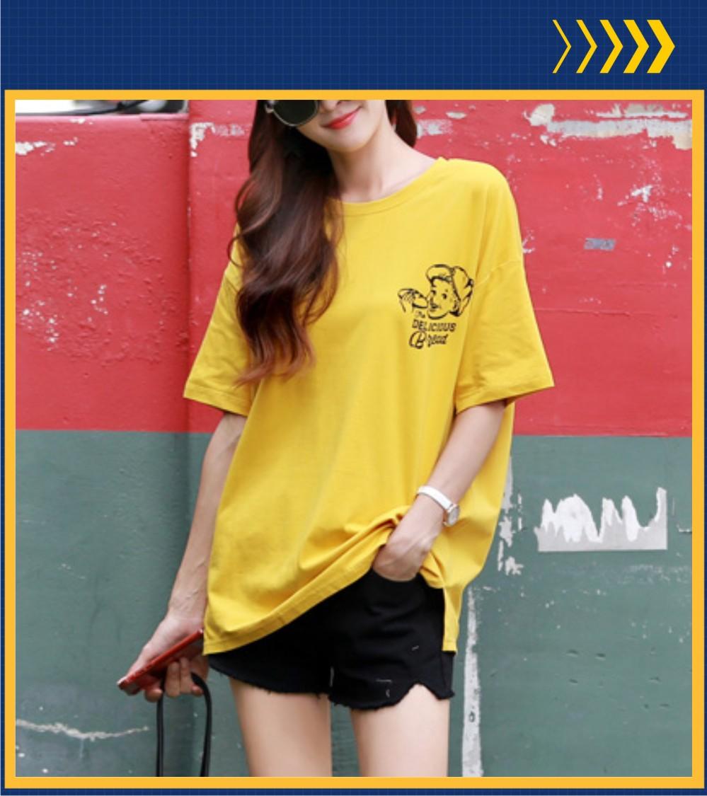 [HCM]AP22 - Áo thun nữ thời trang áo thun giấu quần oversize. Chất thun 100% cotton phù hợp làm đồ mặc nhà đi chơi dao phố. Áo phông nữ thời trang áo phông giấu quần... Thời trang Macmot