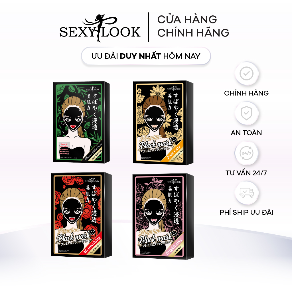 Mặt nạ đen truyền thống sexylook