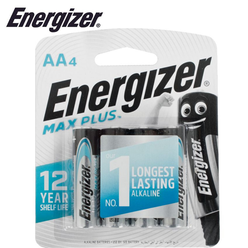 [HCM]4 Pin Tiểu AA Siêu Bền Kỹ Thuật Cao Energizer Max Plus 1.5V (Nhập Khẩu Singapore)[Chính Hãng 100%]
