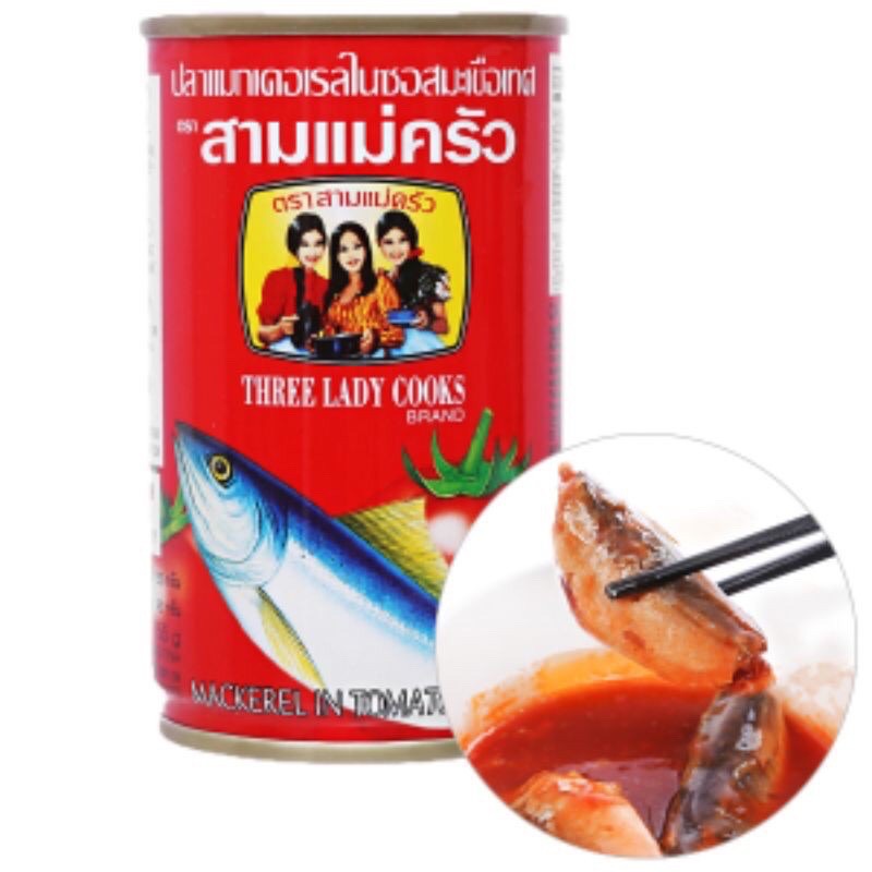 Cá nục sốt 3 cô gái nhập khẩu Thái Lan 165ml