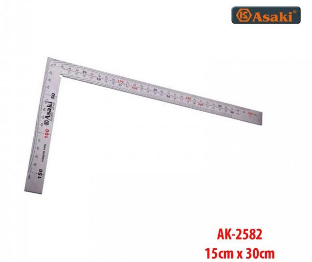 300mm thước eke cơ khí inox asaki ak-2582