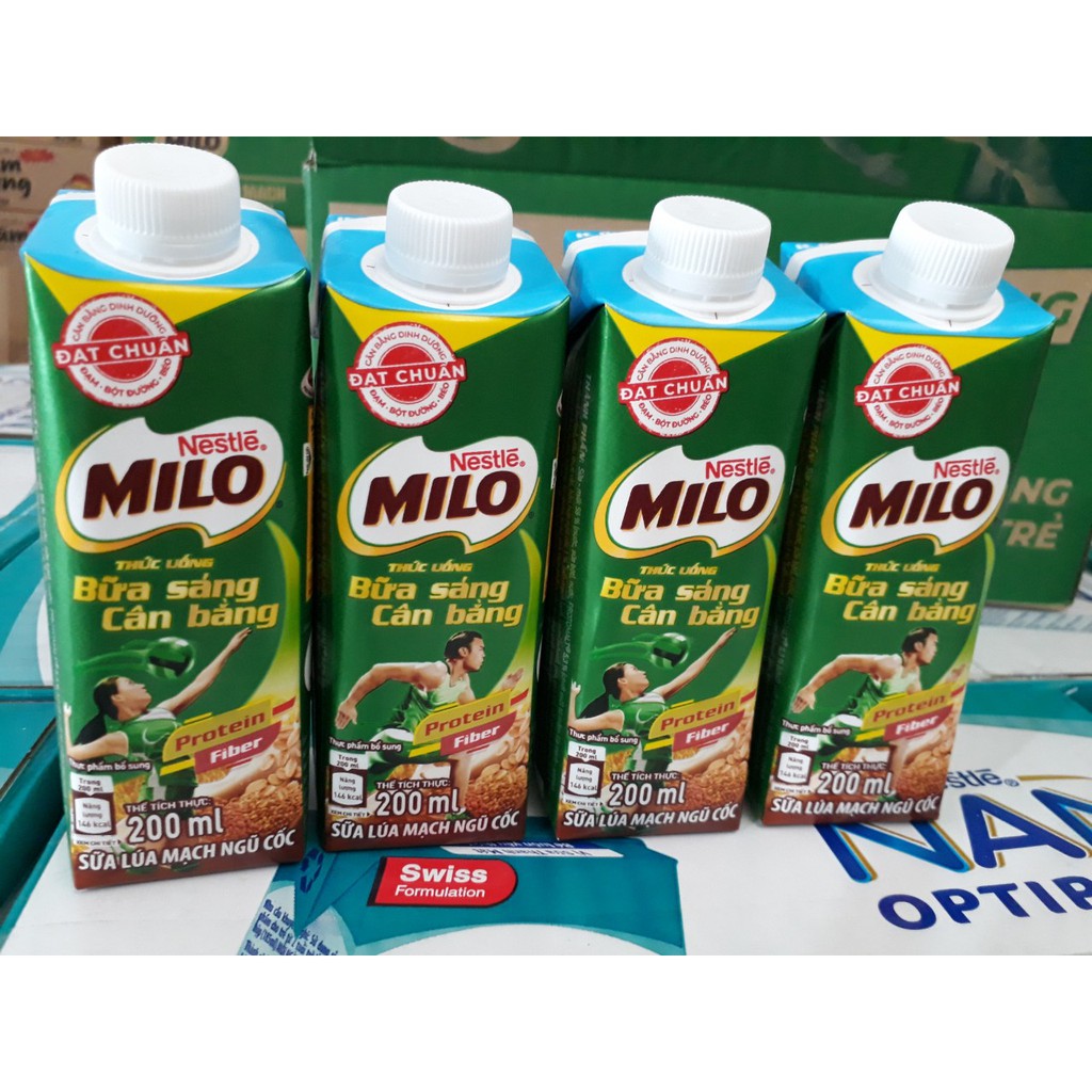 [THÙNG 24 HỘP] MILO NẮP VẶN 210ml