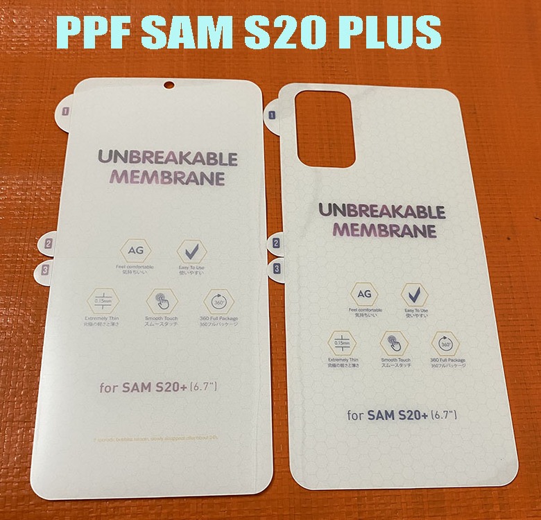 Miếng dán ppf dẻo bóng - nhám chống vân tay samsung s20+ plus