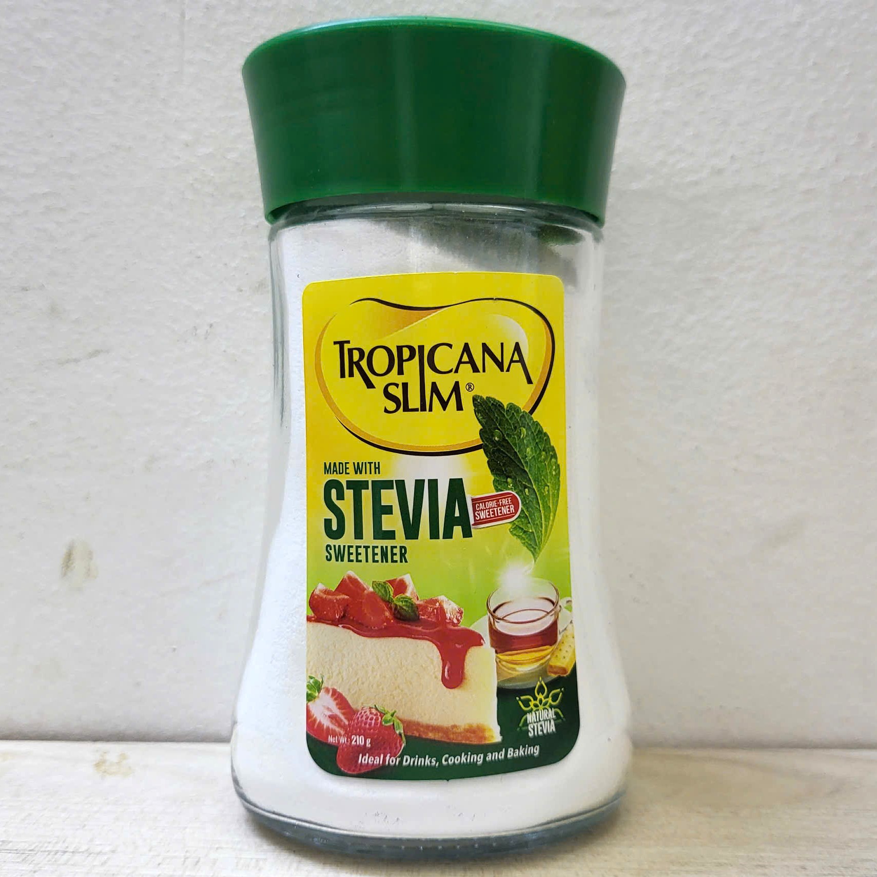 (Lọ TT 210g) ĐƯỜNG KIÊNG LÁ CỎ NGỌT TROPICANA SLIM Sweetener Stevia (HALAL)