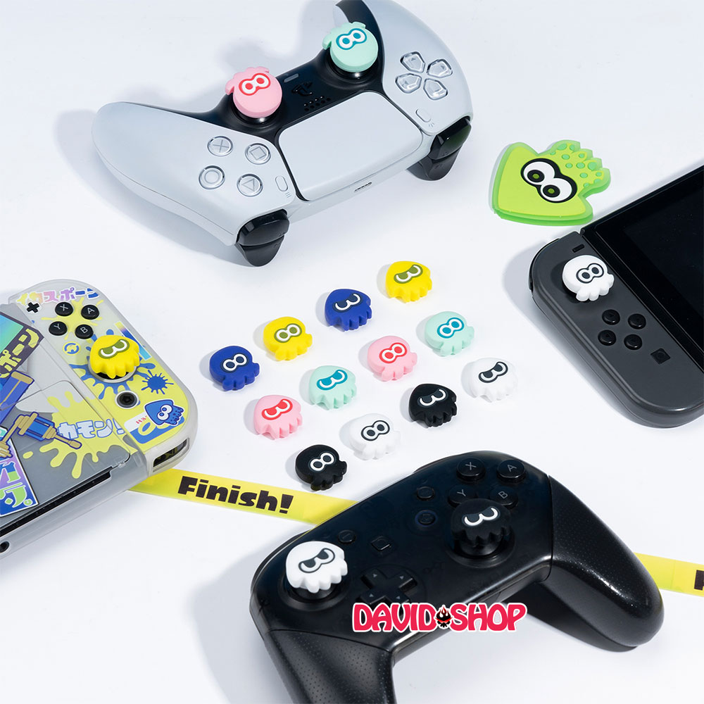 Núm bọc analog Splatoon 3 cao cấp cho tay cầm DualSense , DualShock 4 , Pro Controller, Xbox...