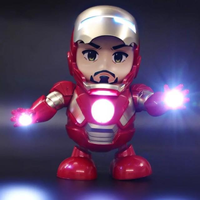 Đồ chơi robot iron man nhảy múa có đèn