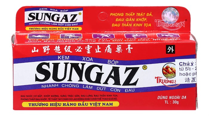 Kem xoa bóp SUNGAZ 30g , dầu gió phật linh Trường Sơn 1.5ml, dầu gió phật linh Trường Sơn 5ml, dầu nóng Trường Sơn, dầu gió Thiên Thảo 12ml
