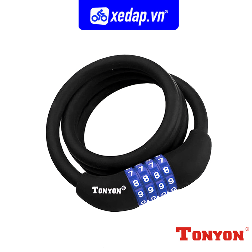 [FREESHIP] Dây Khóa Xe Đạp Bọc Silicone 10x1000mm TONYON TY02 Bicycle Lock