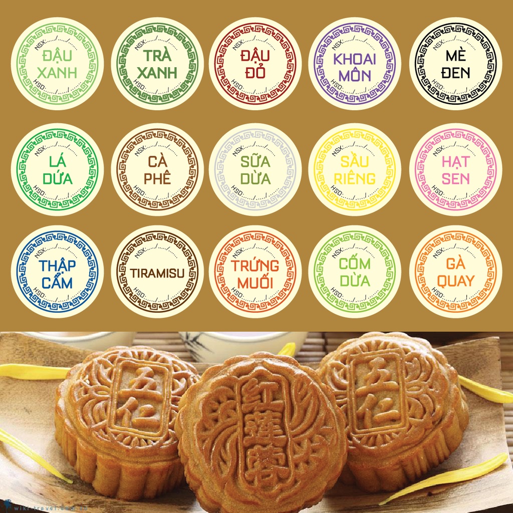 100 Tem dán bánh trung thu 3cm mẫu 8