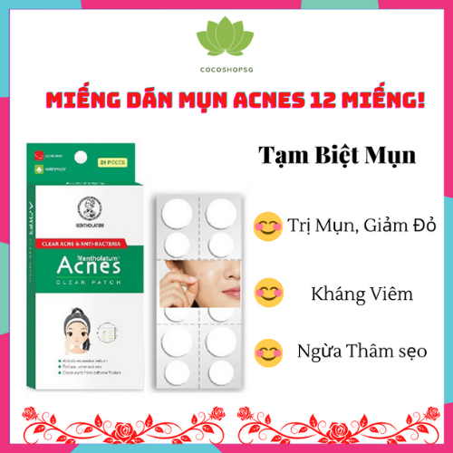Miếng Dán Mụn  Acnes Clear Patch 24 MIẾNG - Mụn Cóc - mụn đầu đen - chăm sóc da - da nhạy cảm - nền - mỹ phẩm - mỹ phẩm - ĐYVĐ!