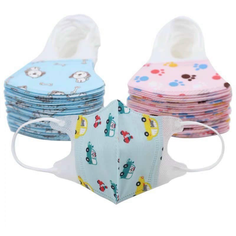 Set 5 khẩu trang gói 15k 5 chiếc, khẩu trang cho bé sơ sinh, 1 tuổi, 2 tuổi, 3 tuổi