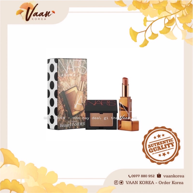 Set son dưỡng và tạo khối NARS Laguna Mini