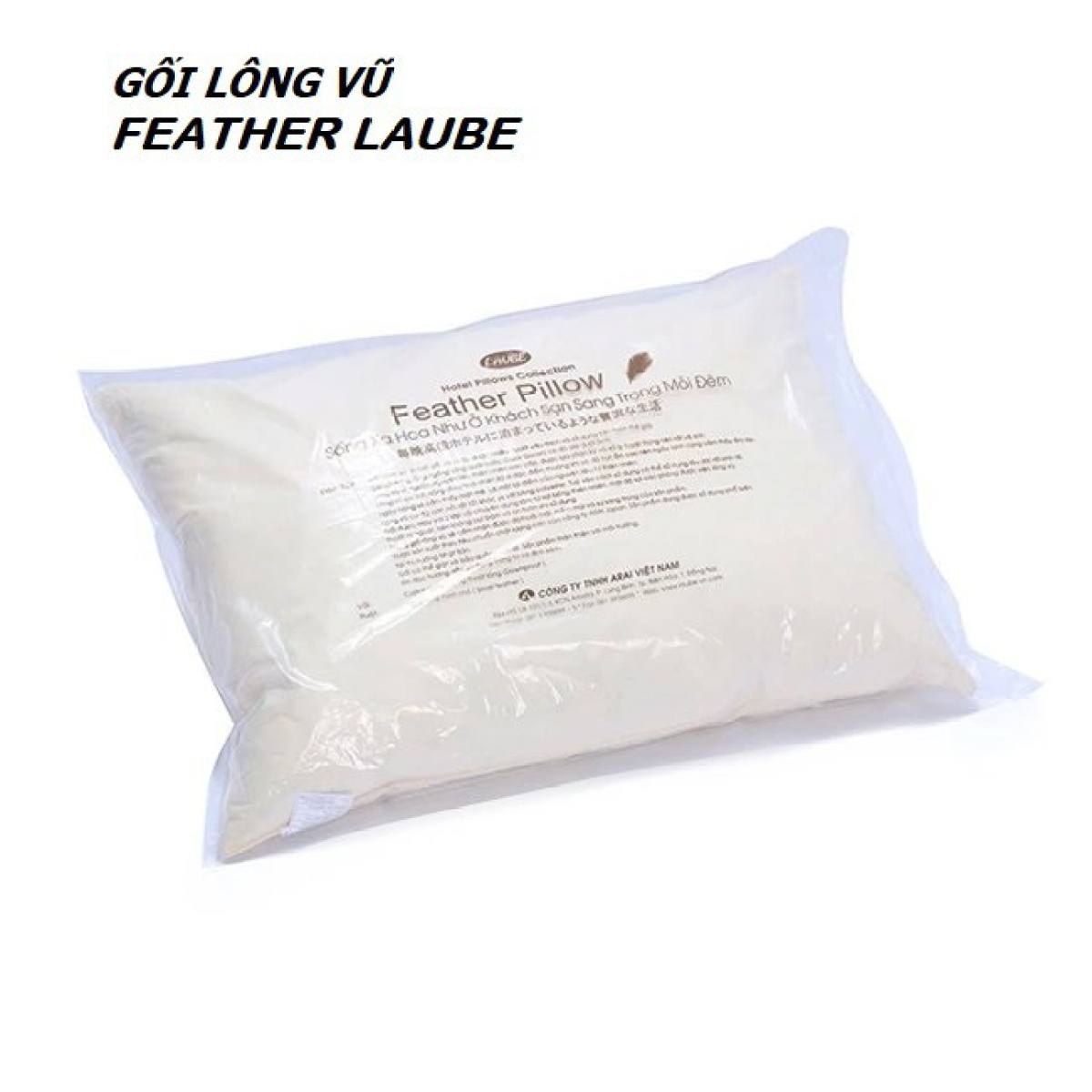 Gối lông ngỗng feather laube nhật bản chuẩn khách sạn 5 sao - thế giới gối lanbedding