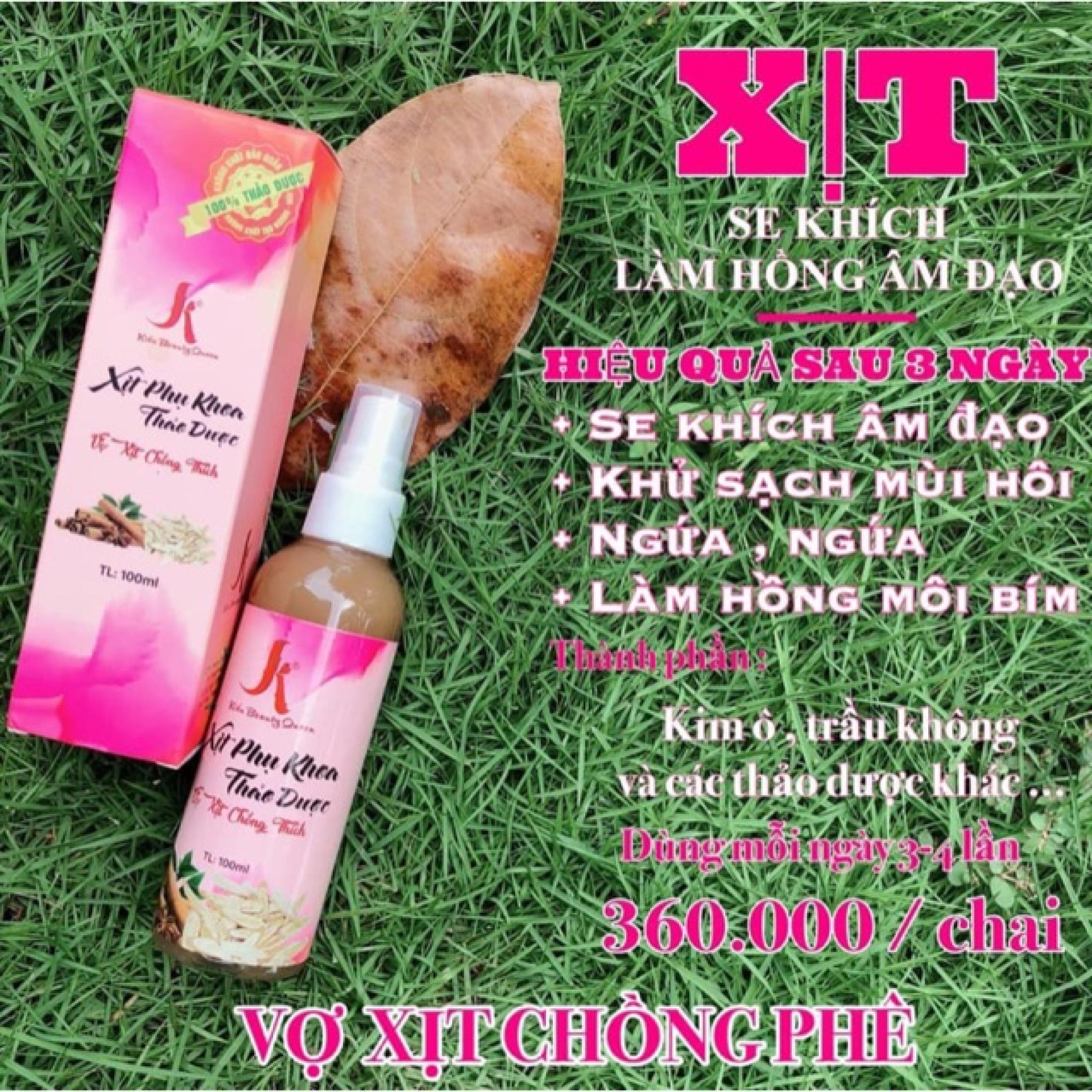 Bộ 2 chai xịt phụ khoa thảo dược hồng khít kháng viêm