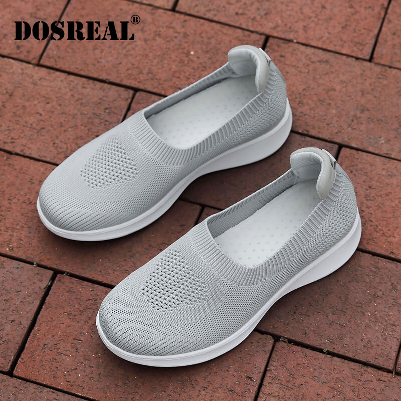 DOSREAL Giày Nữ Thời Trang Giày Lười Thoáng Khí Đi Bộ Bình Thường Giày Giày Chạy Màu Đen Hàn Quốc Cho Nữ HOT ●9/16☒☑▣ - 3