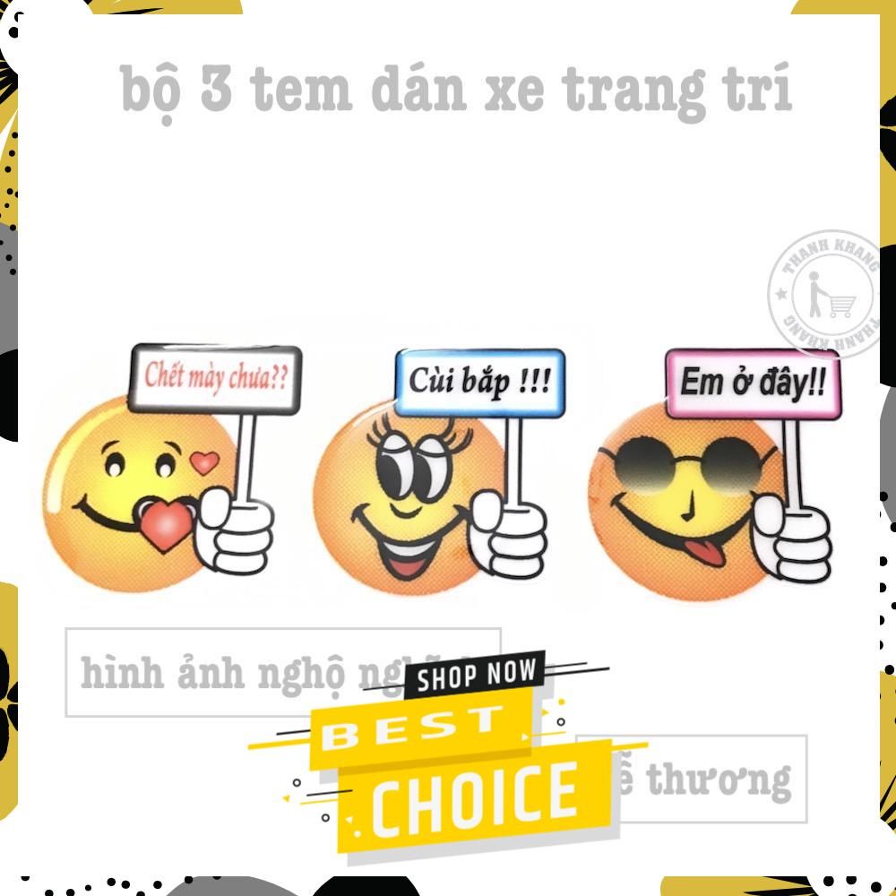 [HCM]Bộ 3 tem dán trang trí thanh khang 006001567