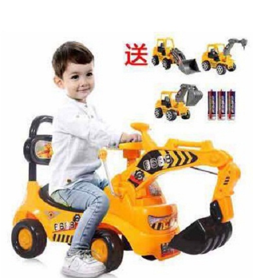 Xe cần cẩu cho bé chòi chân - xe cẩu cho bé 1-4 tuổi