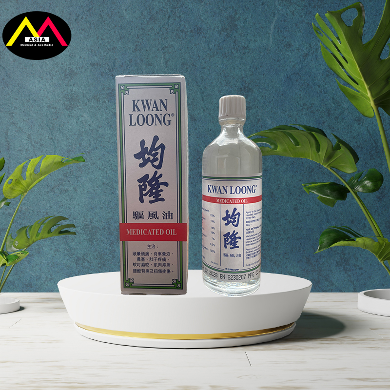 Dầu nóng KWAN LOONG Oil gia truyền giảm đau khớp nhức mỏi bong gân bầm tím singapore 57ml