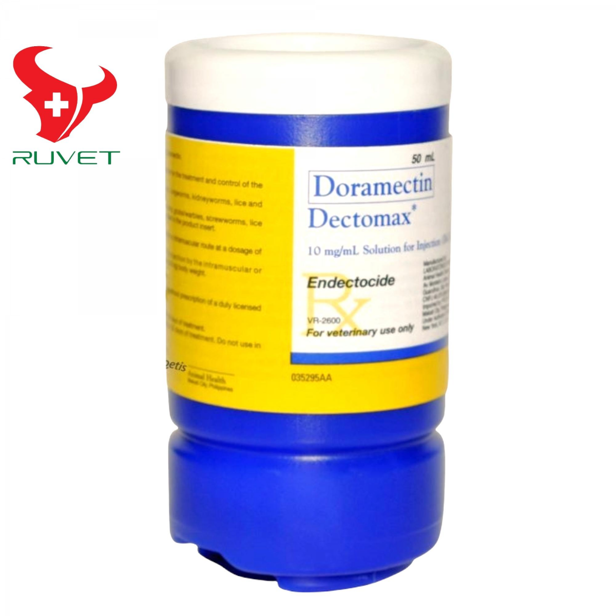 Dectomax 50ml - trị ghẻ - xà mâu trên chó mèo dê cừu trâu bò ngựa - dụng cụ thú y - thuốc thú y - ruvet việt nam