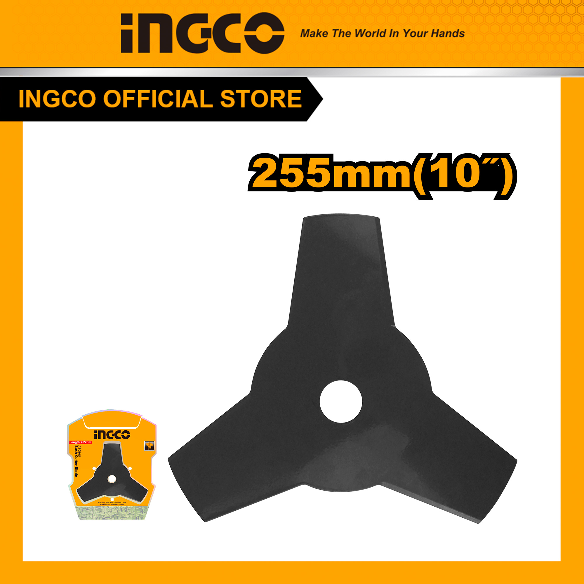 Lưỡi dao cắt cỏ ingco abcb05 đường kính lưỡi cắt 255mm 3 răng