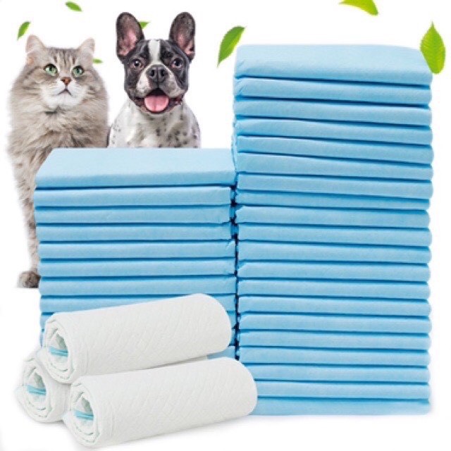 Tã Lót Cho Chó Mèo Đi Vệ Sinh Vào Khay, Chuồng Bằng Giấy Siêu Thấm Hút, Tấm Thấm Hút Nước Tiểu Chó Mèo