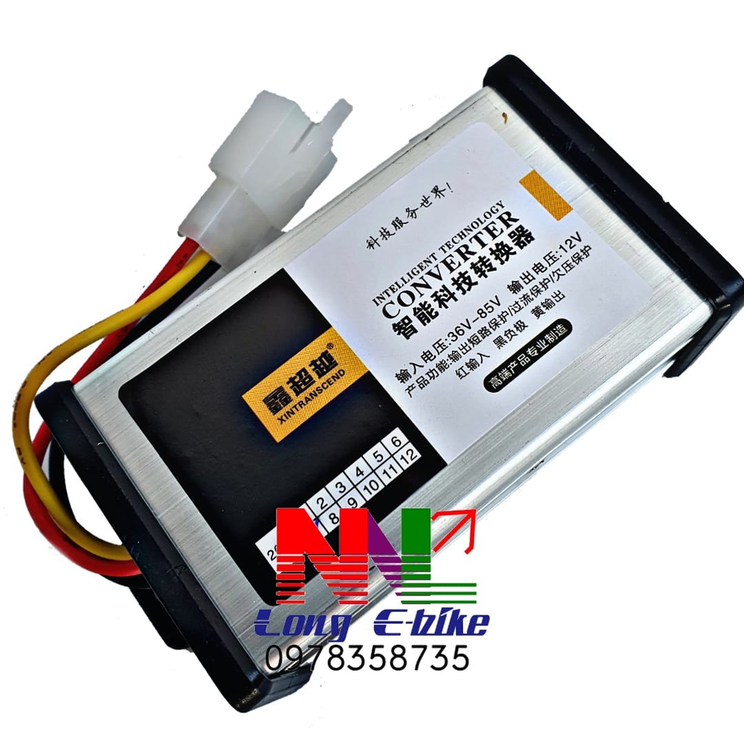 Cục đổi nguồn , hạ áp xe điện từ 36v-85v xuống 12v
