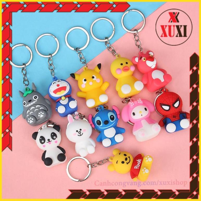 Móc khóa nhân vật hoạt hình xuxi cute treo balo túi xách móc khóa xe xuh127