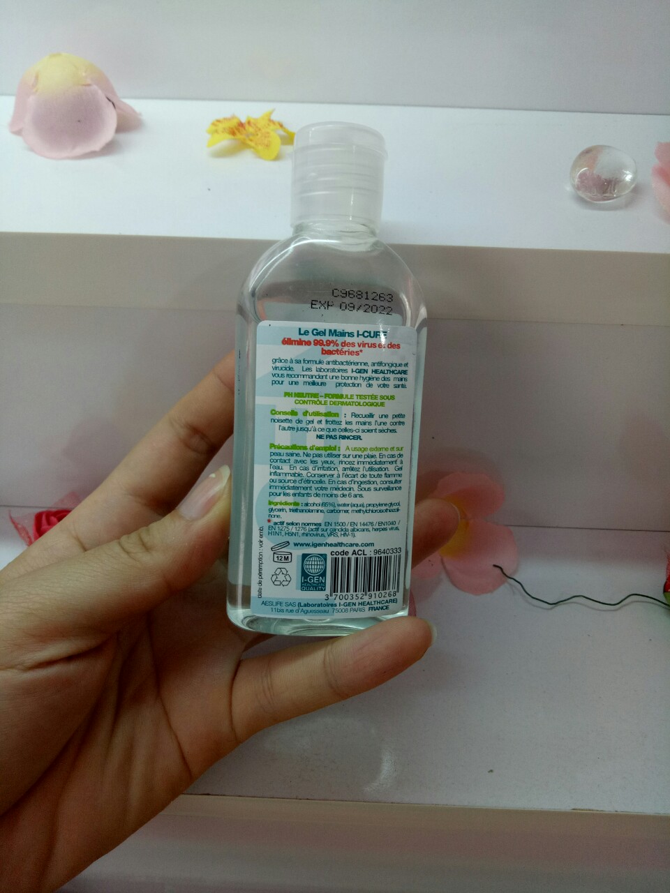 Phòng chống Dịch Corona - Gel antiseptique pour mains 85ml - Dung dịch Gel rửa tay khô- Pháp