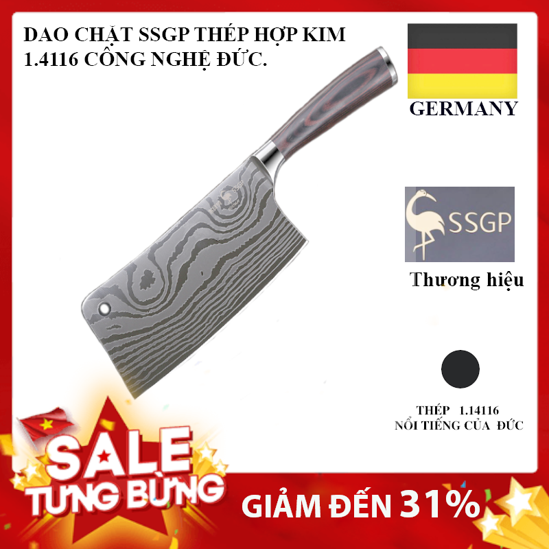 Dao nhà bếp SSGP thép Đức 1.4116 - Công nghệ Đức độ bền 10 Năm