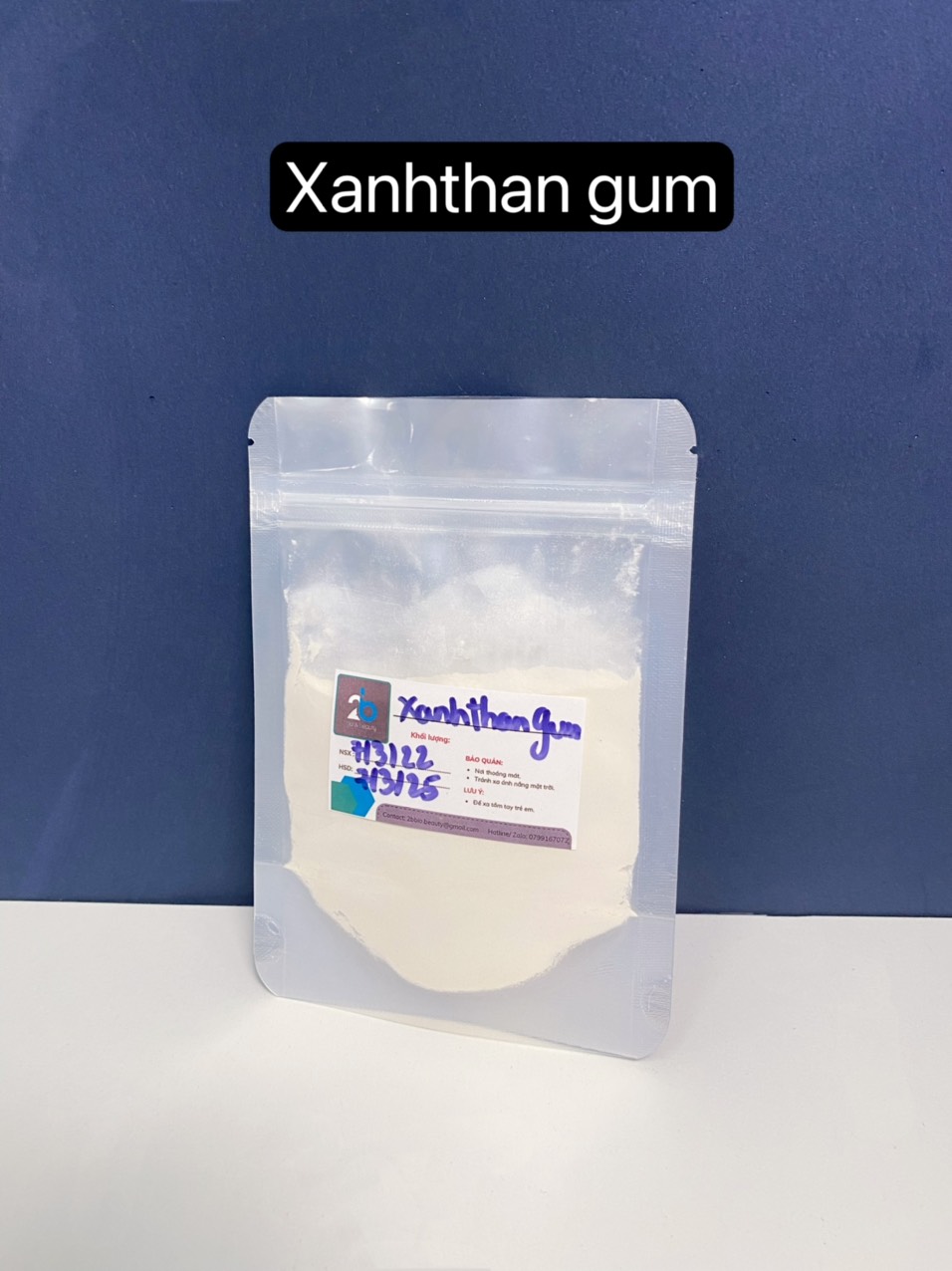 100g/1kg chất tạo đặc xanthan gum - nguyên liệu mỹ phẩm