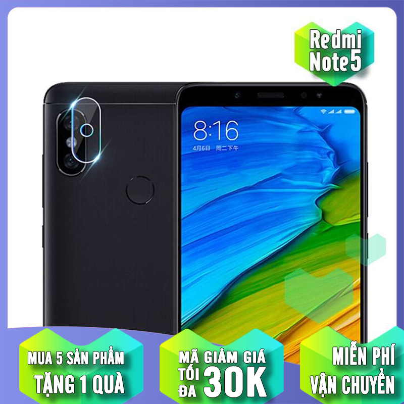 (MUA 1 TẶNG 1) Bộ 1 miếng dán kính cường lực camera cho máy Xiaomi Redmi Note 5 / Note 5 Pro