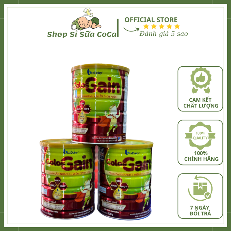 Combo 3 hộp colos gain 1+ 800gr
