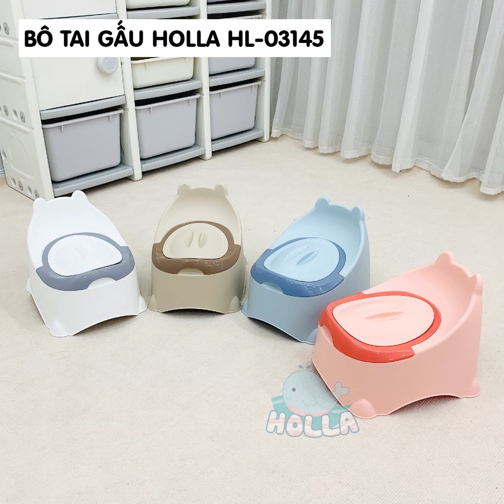 Bô cho bé đi vệ sinh Kiu Kiu Holla có tựa lưng - ghế bô cho bé , bô ngồi trẻ em