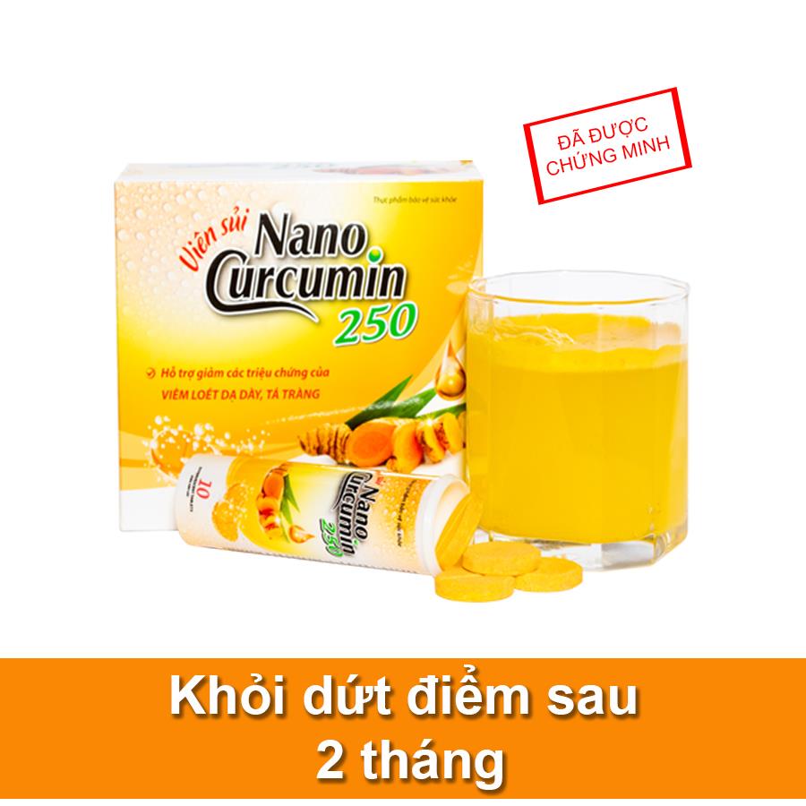 Viên sủi NANO CURCUMIN 250 – Đẩy lùi bệnh trào ngược dạ dày thực quản
