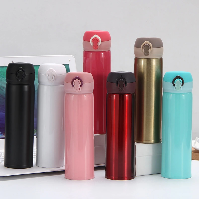 Bình giữ nhiệt Bản Thermos nút bấm500ml. Bình giữ nhiệt Thermos, trọng lượng siêu nhẹ, khả năng giữ nhiệt ưu việt.