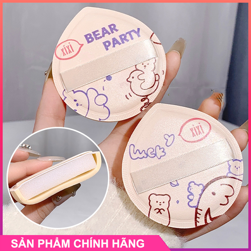 Bông phấn, bông mút trang điểm, bông mút tán nền xixi khô và ướt siêu mềm gj69