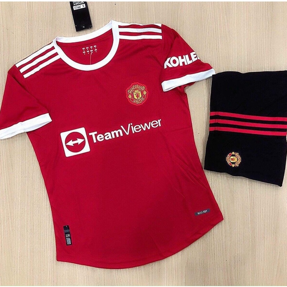 Áo Bóng Đá Mu 2021/22⚡FREESHIP⚡Bộ Quần Áo Bóng Đá CLB Manchester United. Hàng Gai Thái Cao Cấp Siêu Nhẹ-Siêu Thoáng Mát