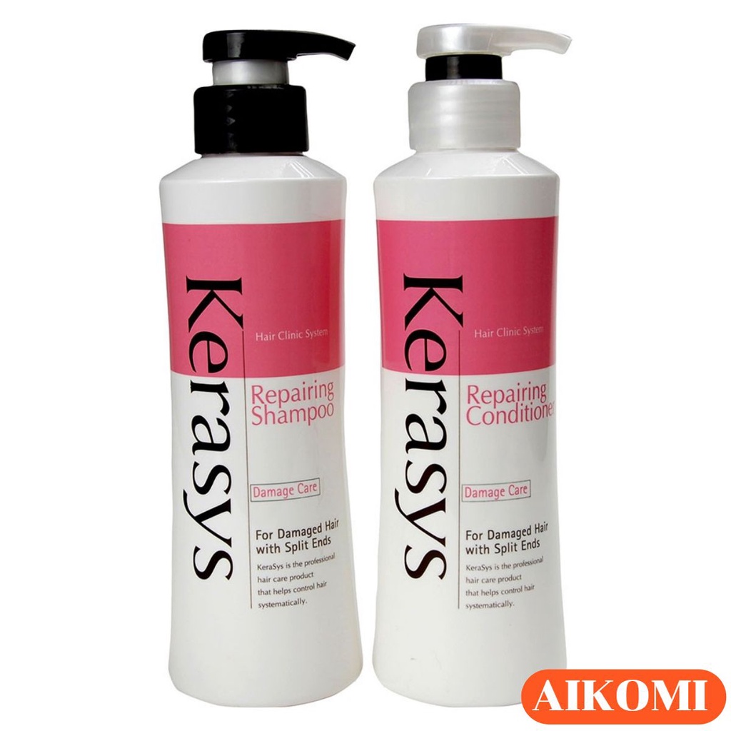 Dầu Gội Xả Kerasys Repairing Hàn quốc giúp tóc phục hồi, bóng khỏe 600ml