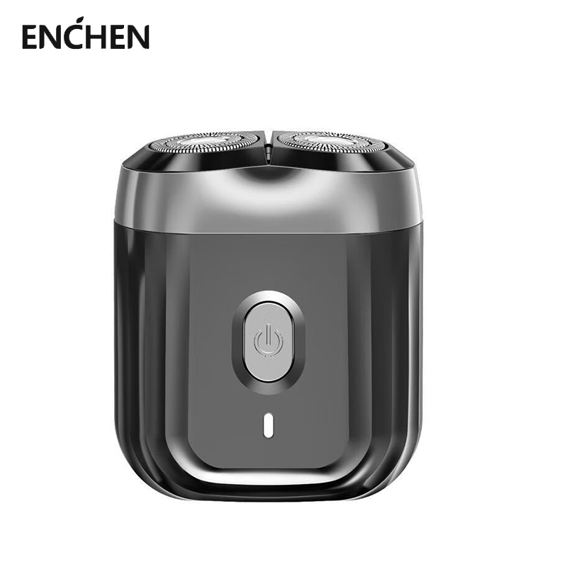 Enchen Máy cạo râu điện Bỏ Túi Máy cạo râu hai lưỡi xoay có thể giặt toàn thân mini 6 tông đơ cắt tóc cạo râu có thể sạc lại USB tiện dụng cho nam