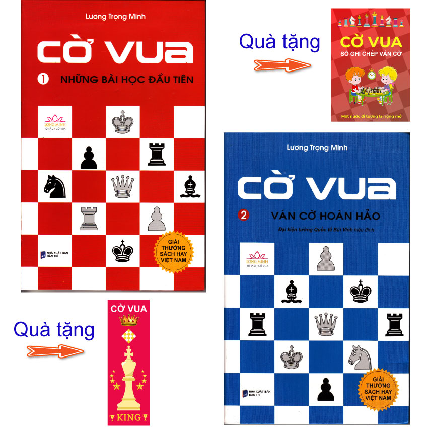 Sách cờ vua - combo 2 cuốn những bài học đầu tiên - , ván cờ hoàn hảo - , - hiệu sách cờ vua dương sinh