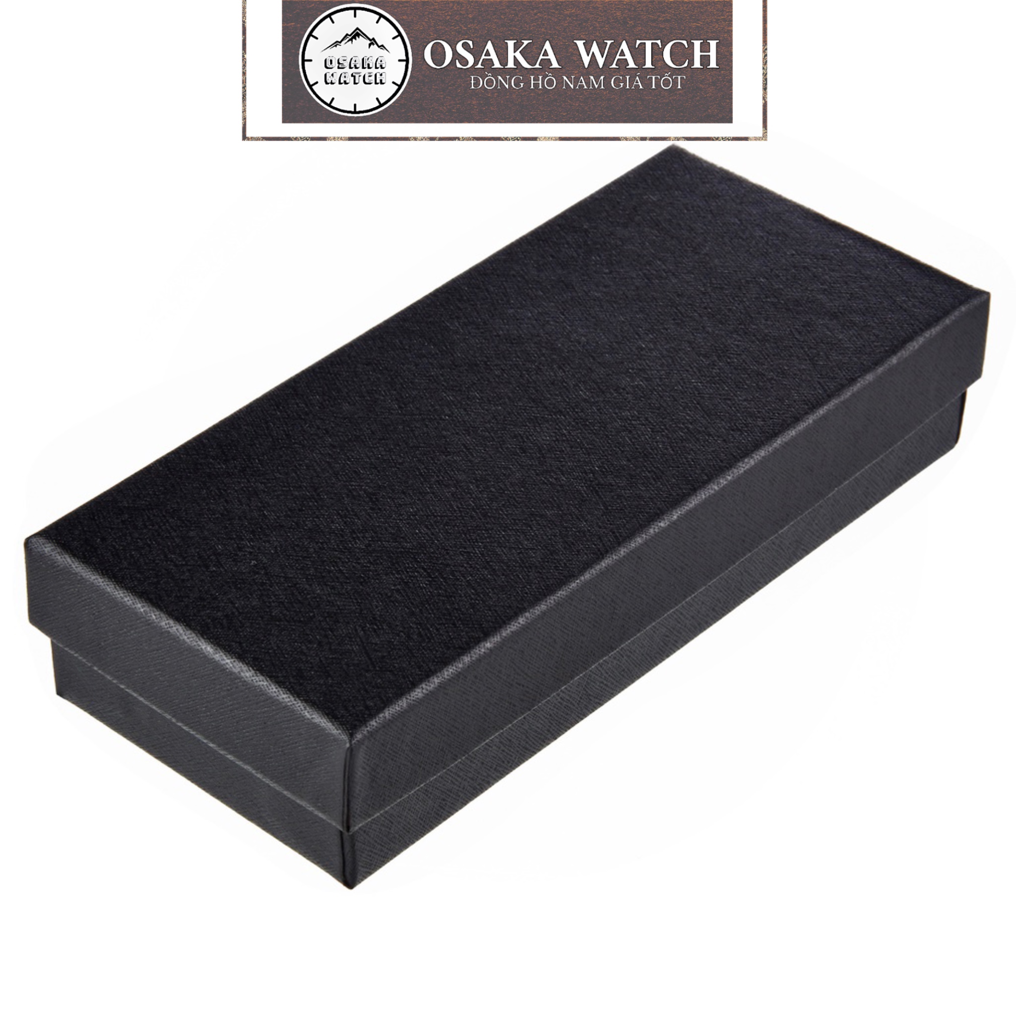Hộp đựng đồng hồ chữ nhật màu đen có mút đệm lót loại tốt giá rẻ - osaka watch