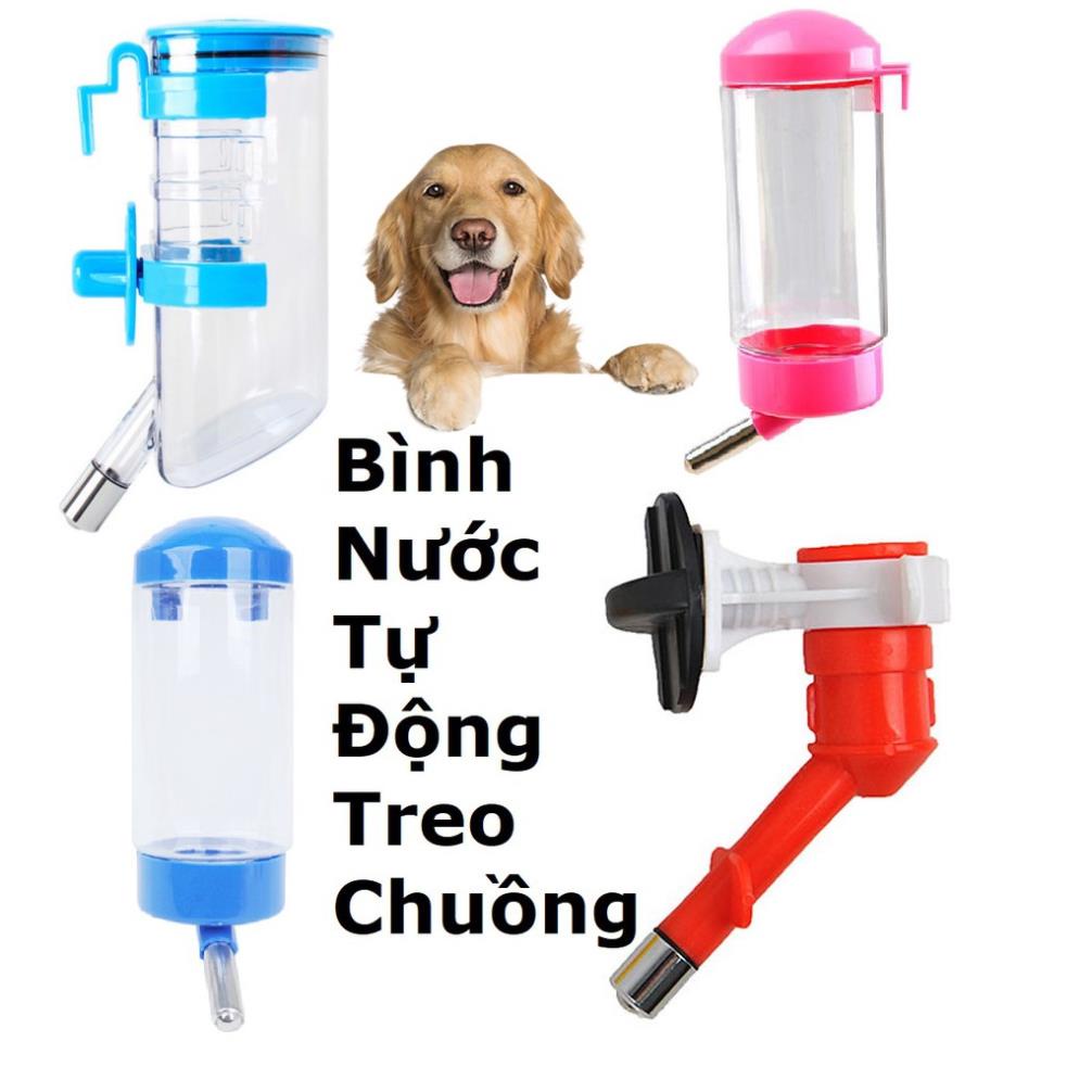 New- BÌNH NƯỚC TỰ ĐỘNG TREO CHUỒNG 4 loại vòi uống nước tự động chó mèo