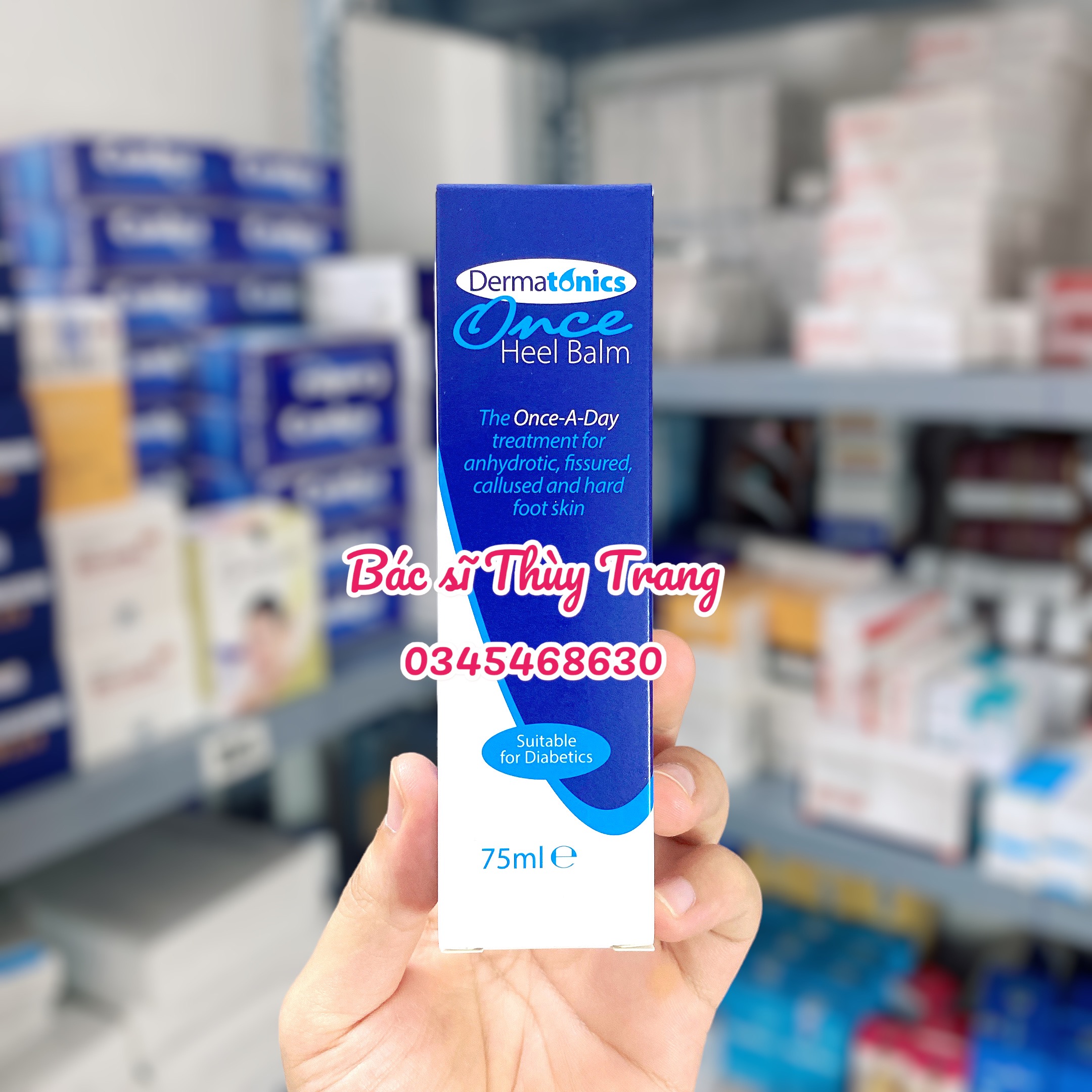 Kem giảm nứt nẻ gót chân, bàn chân, ngón chân tay dermatonics once heel balm - 75ml