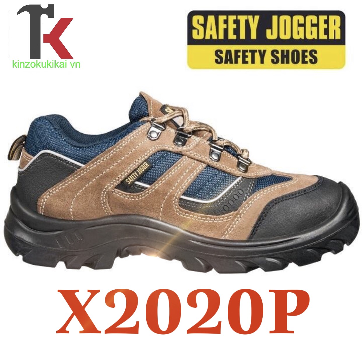 Giày bảo hộ lao động nam Jogger X2020P S3 SRC da bò(lộn) bền bỉ, thoáng khí, chống nước, đâm xuyên, trơn trượt Giày công trình, nhà máy cổ thấp kiểu dáng thể thao cao cấp [KINZOKUKIKAI VN]