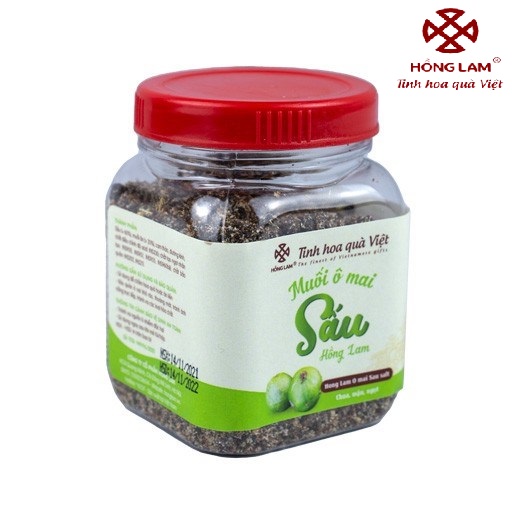 Muối ô mai Sấu Hồng Lam 100g - Vị chua mặn ngọt