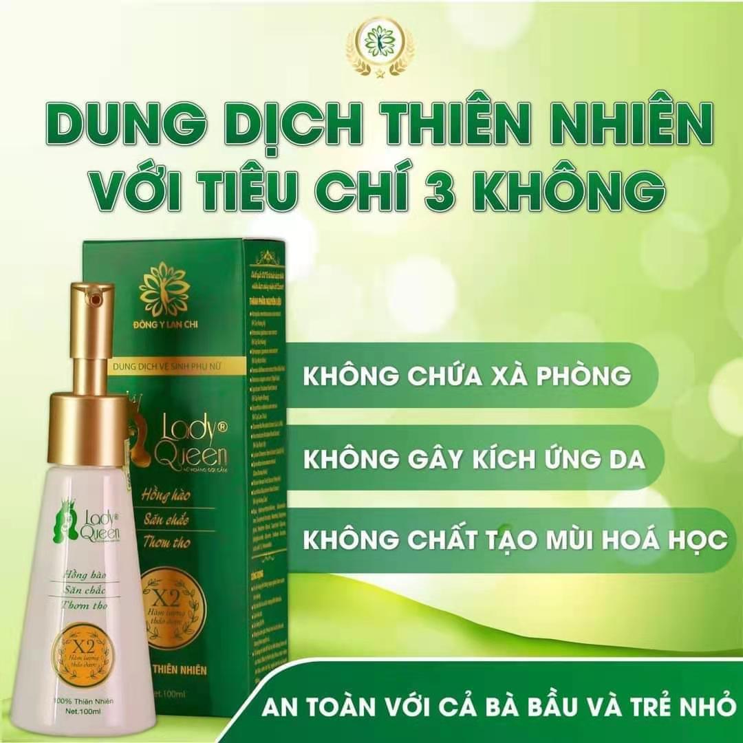 Dung dịch vệ sinh phụ nữ lan chi lady queen 100ml