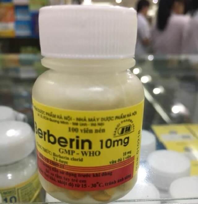 Lốc 10 lọ Berberin không bao đường- Hỗ trợ làm giảm rối loạn tiêu hóa, đầy bụng, tiêu chảy