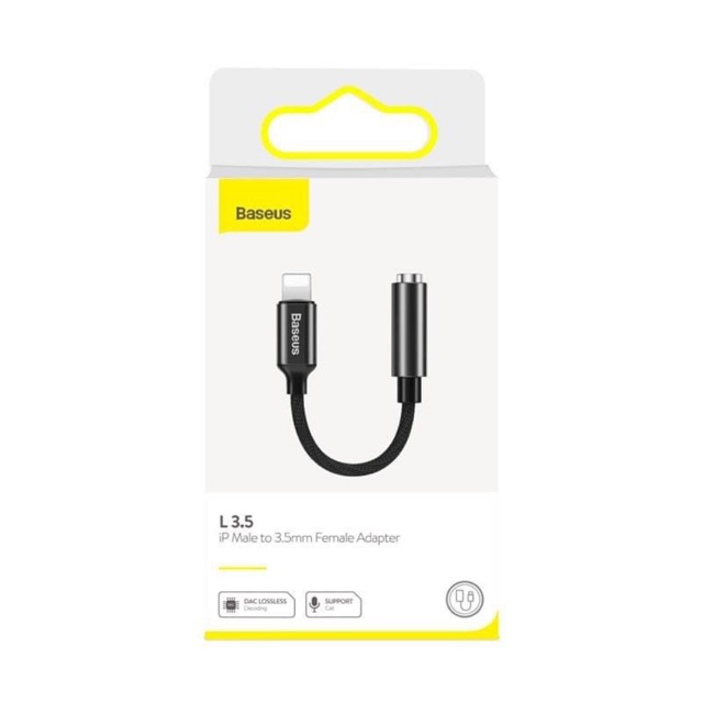Jack chuyển 3.5 sang Lightning Baseus siêu bền có MFI, nghe nhạc chơi game cực hay