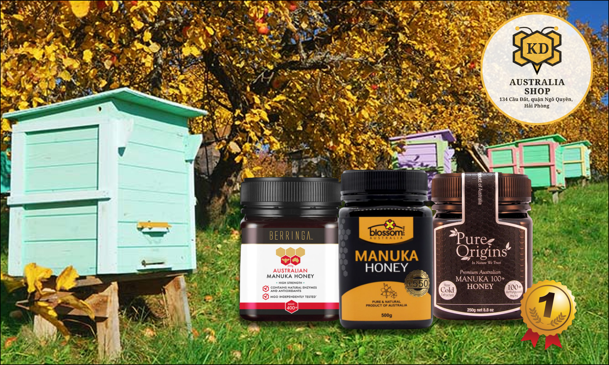 Mật ong manuka pure origins mgo 100+ 250g